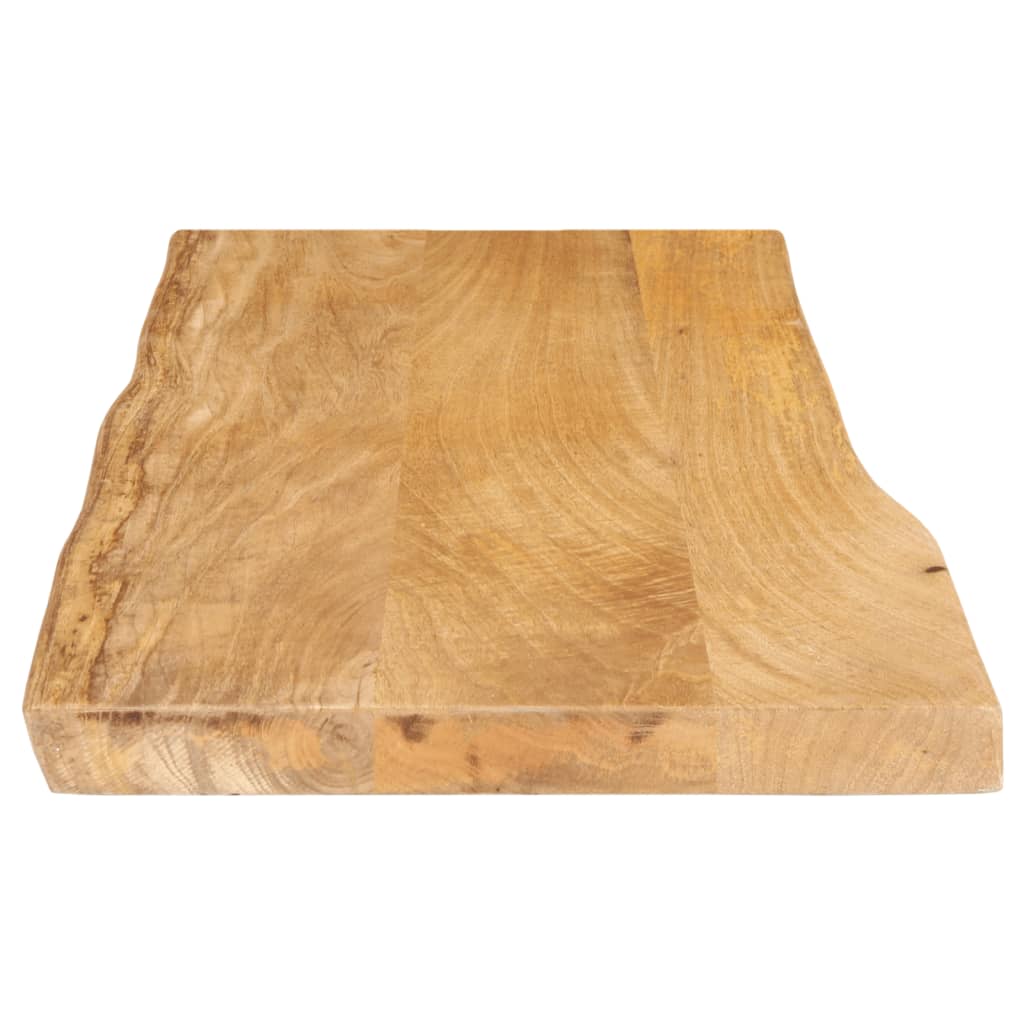 vidaXL Tablero de mesa borde natural madera maciza mango 100x40x3,8 cm