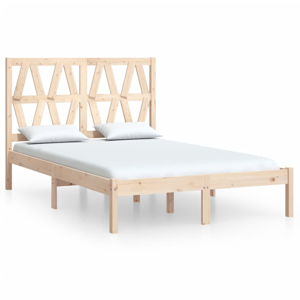 vidaXL Estructura de cama madera maciza de pino 120x200 cm