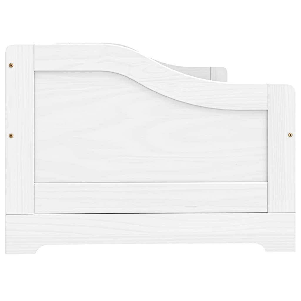 vidaXL Sofá cama con 3 cajones madera maciza pino blanca IRUN 90x200cm