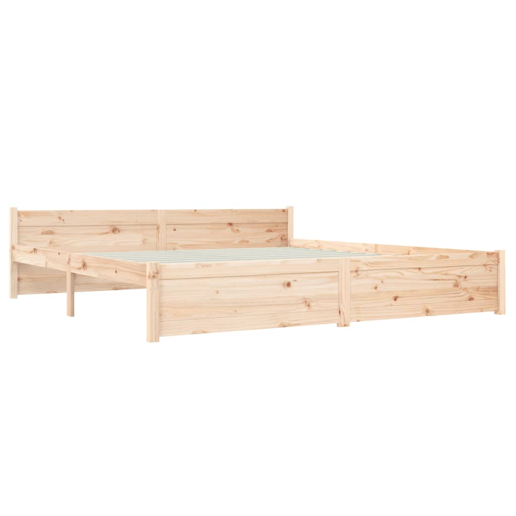 vidaXL Estructura de cama madera maciza 180x200 cm