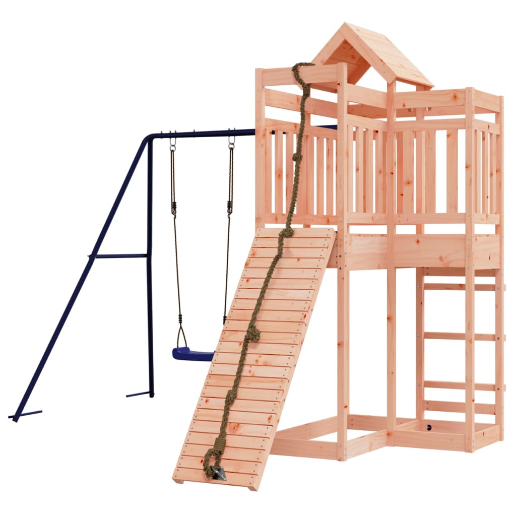 vidaXL Parque infantil de exterior madera maciza Douglas