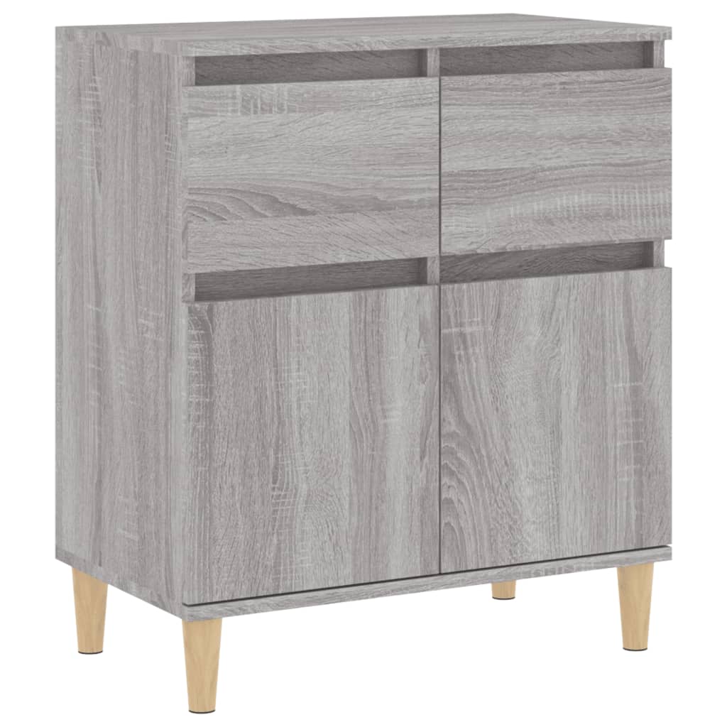 vidaXL Aparador de madera contrachapada gris Sonoma 60x35x70 cm