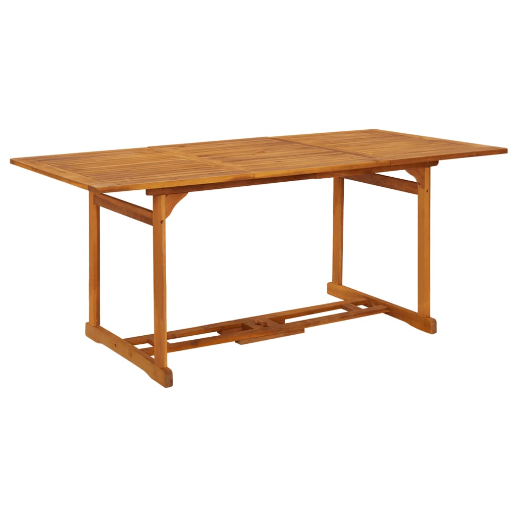 vidaXL Juego comedor de jardín 9 pzas madera maciza acacia 180x90x75cm