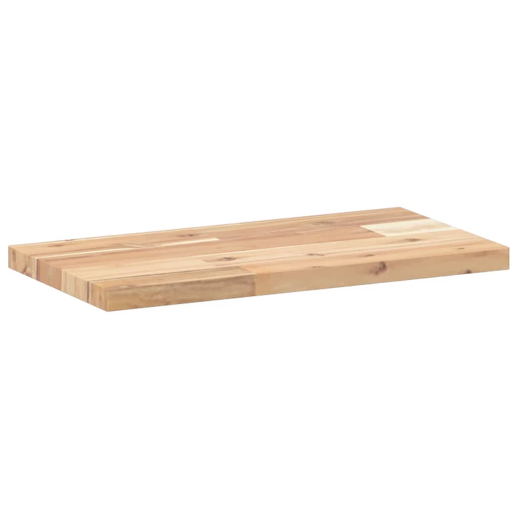 vidaXL Estantes flotantes 3 uds madera acacia sin tratar 40x20x2 cm