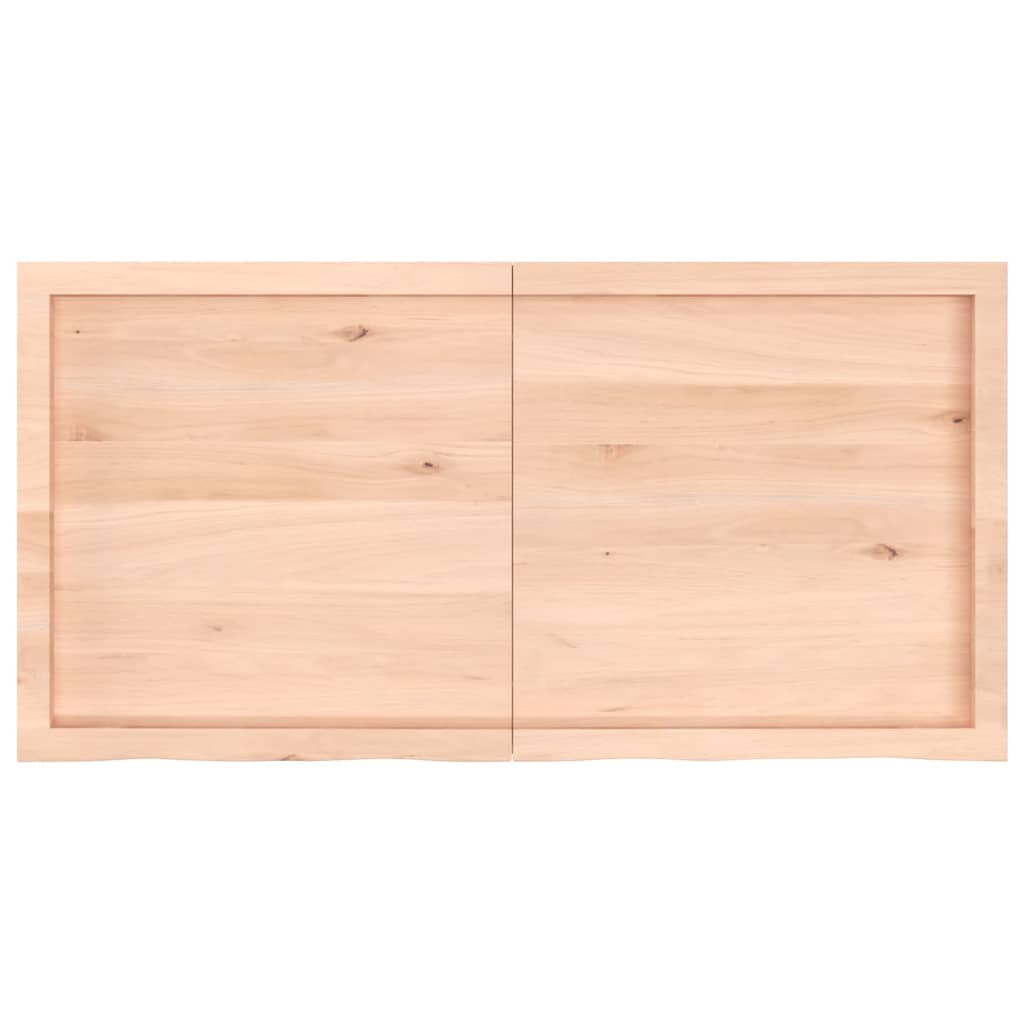 vidaXL Tablero de mesa madera maciza roble sin tratar 120x60x(2-4) cm