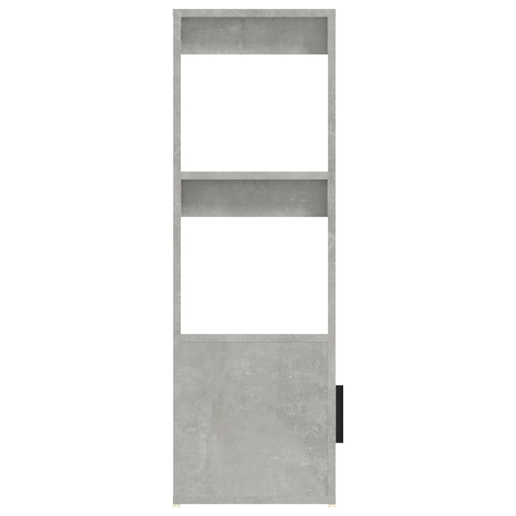 vidaXL Aparador de madera contrachapada gris hormigón 80x30x90 cm