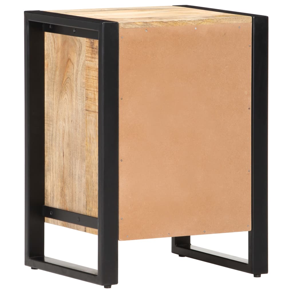 vidaXL Mesita de noche de madera maciza de mango 40x35x55 cm