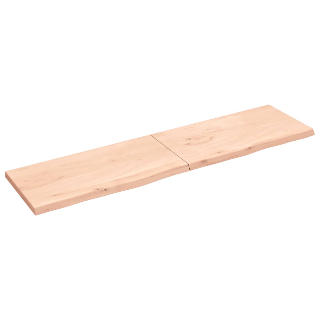 vidaXL Tablero de mesa madera maciza roble sin tratar 200x50x(2-4) cm