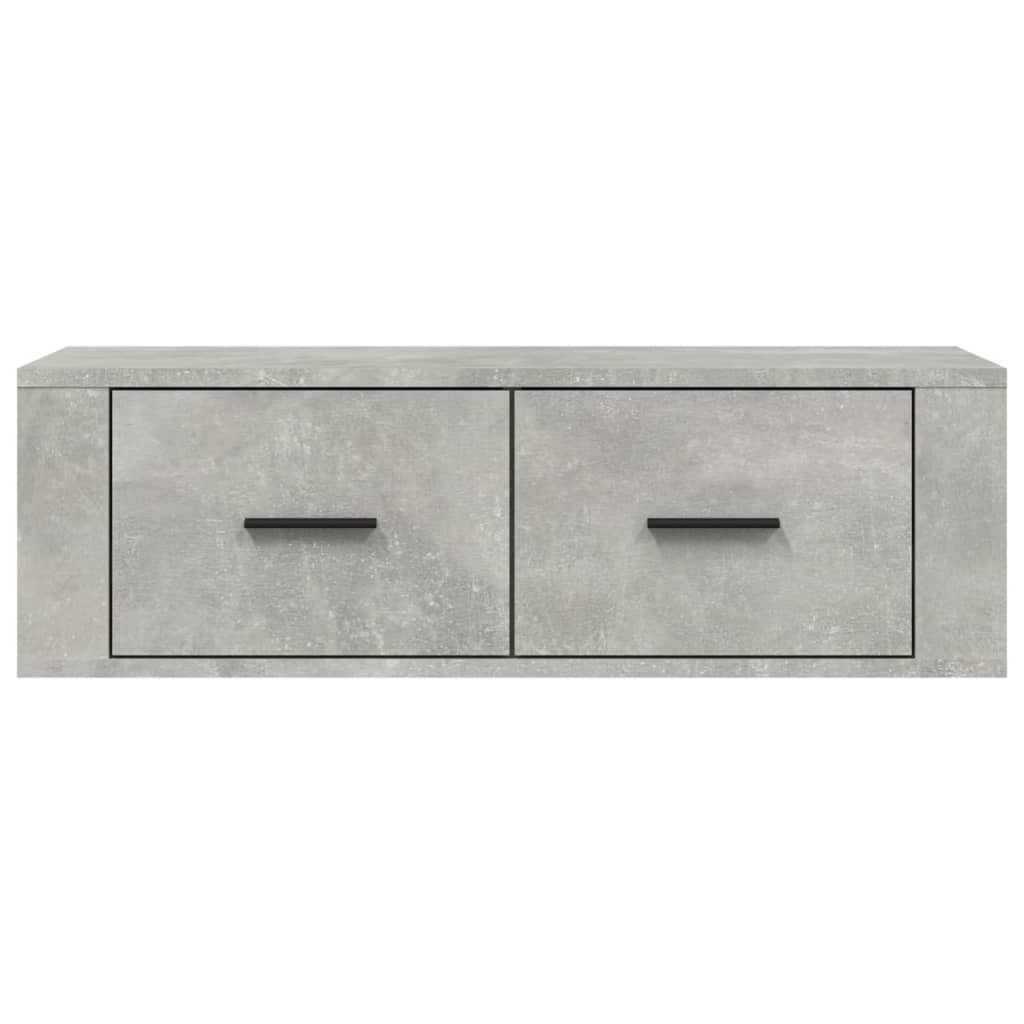 vidaXL Mueble de TV colgante madera gris hormigón 80x36x25 cm