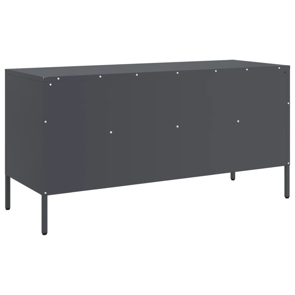 vidaXL Mueble para TV acero gris antracita 100,5x39x50,5 cm