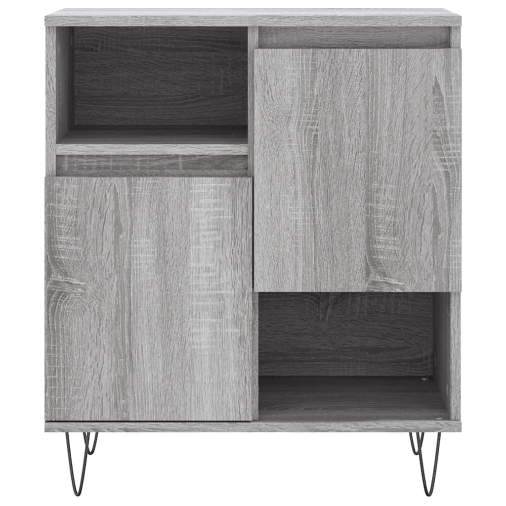 vidaXL Aparador de madera contrachapada gris Sonoma 60x35x70 cm