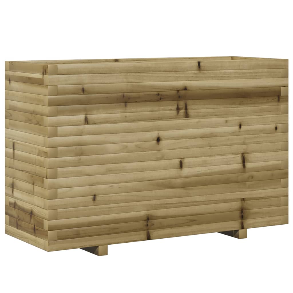 vidaXL Jardinera madera de pino impregnada 110x40x72,5 cm