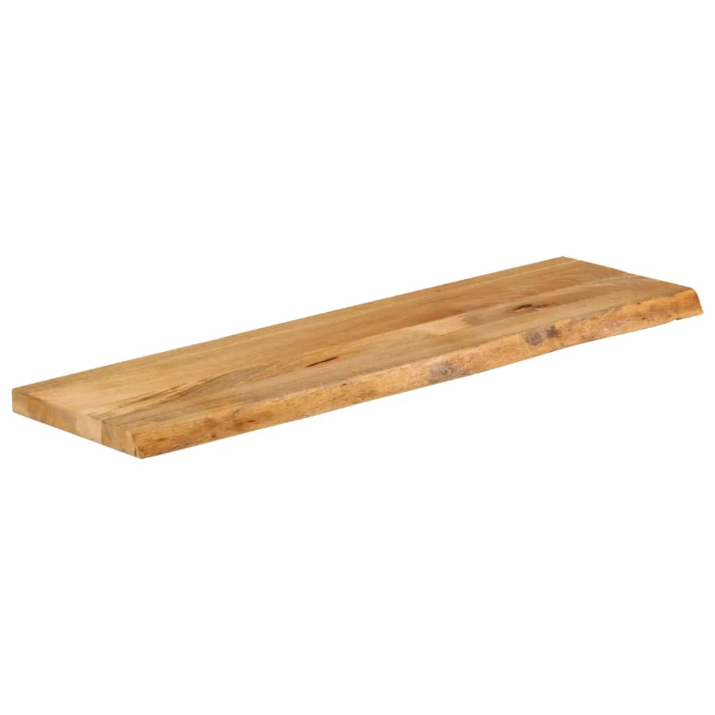 vidaXL Tablero de mesa borde natural madera maciza mango 110x40x2,5 cm