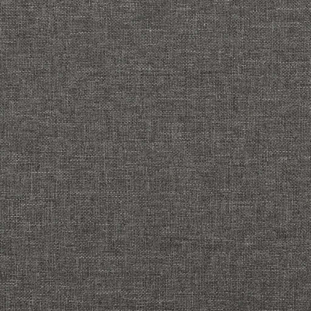 vidaXL Banco de tela gris oscuro 100x30x30 cm