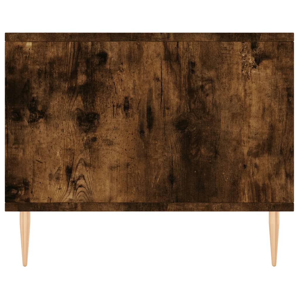 vidaXL Mesa de centro madera contrachapada roble ahumado 90x50x40 cm