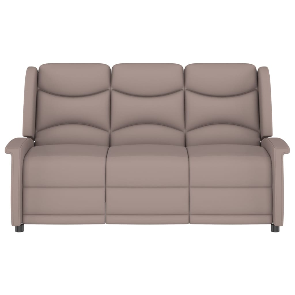 Juego de sofá reclinable de tela de microfibra, juego de muebles de sala de  estar, juego de sofá reclinable manual de 3 piezas (marrón)