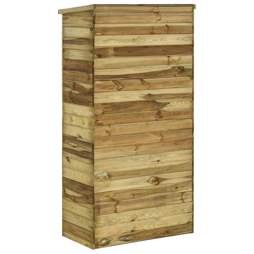 vidaXL Caseta herramientas de jardín madera de pino 85x48x177 cm