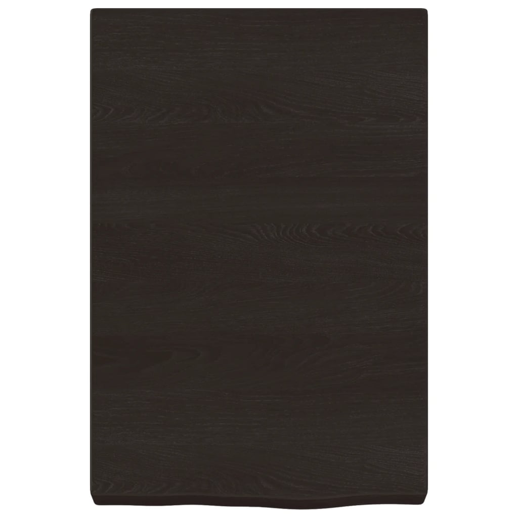 vidaXL Estante pared madera roble tratada marrón oscuro 40x60x(2-6) cm