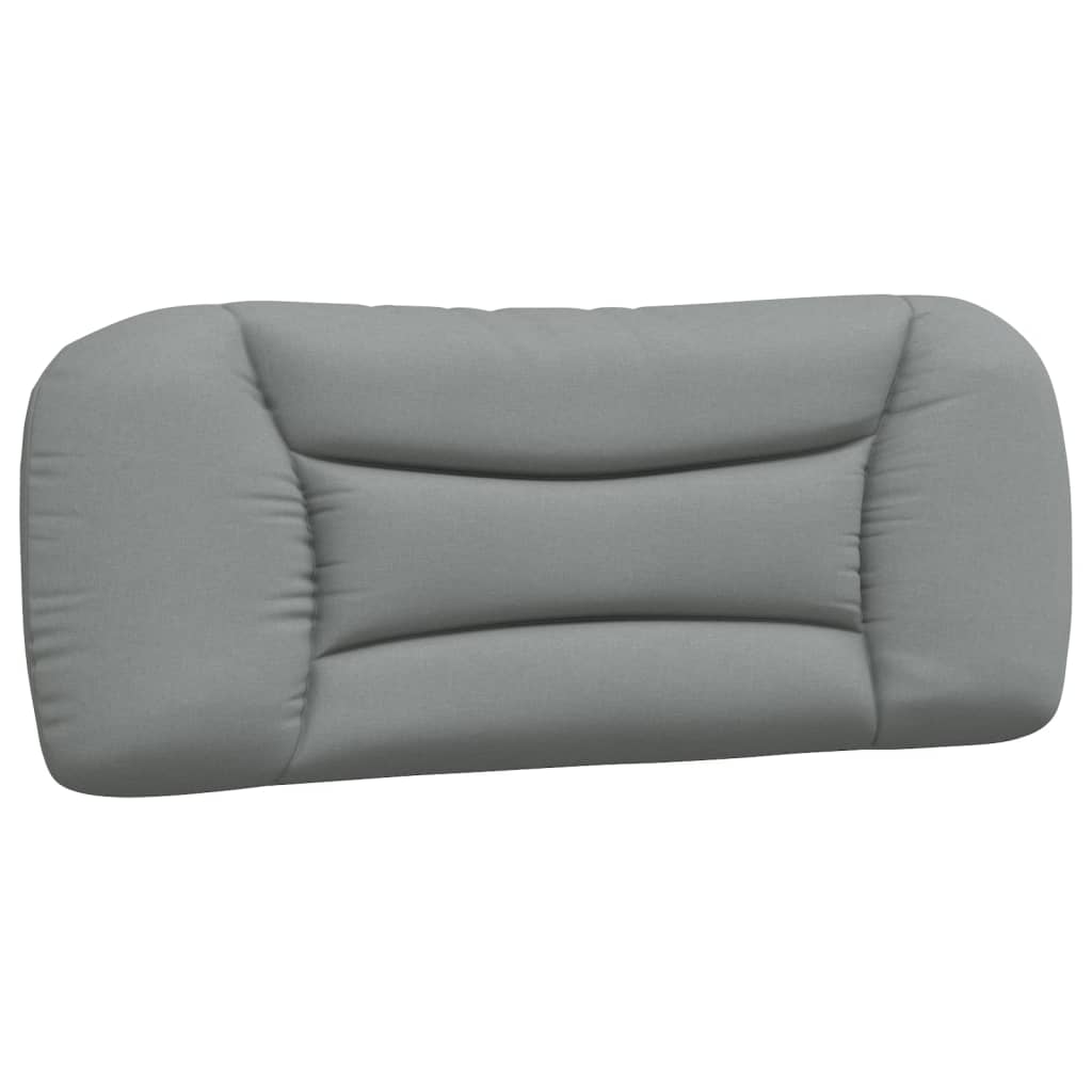 vidaXL Cabecero de cama acolchado tela gris claro 100 cm