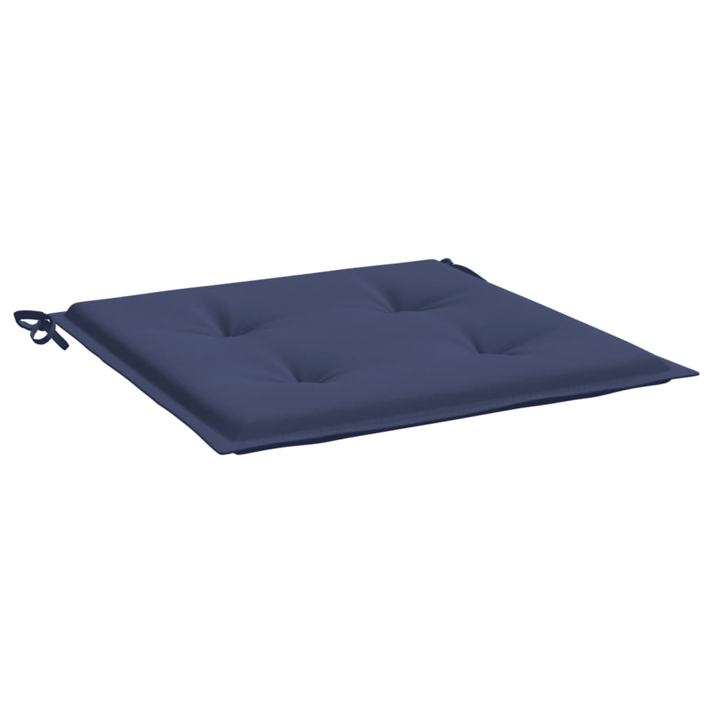 vidaXL Cojines para muebles palets 4 uds tela azul marino 50x50x3 cm