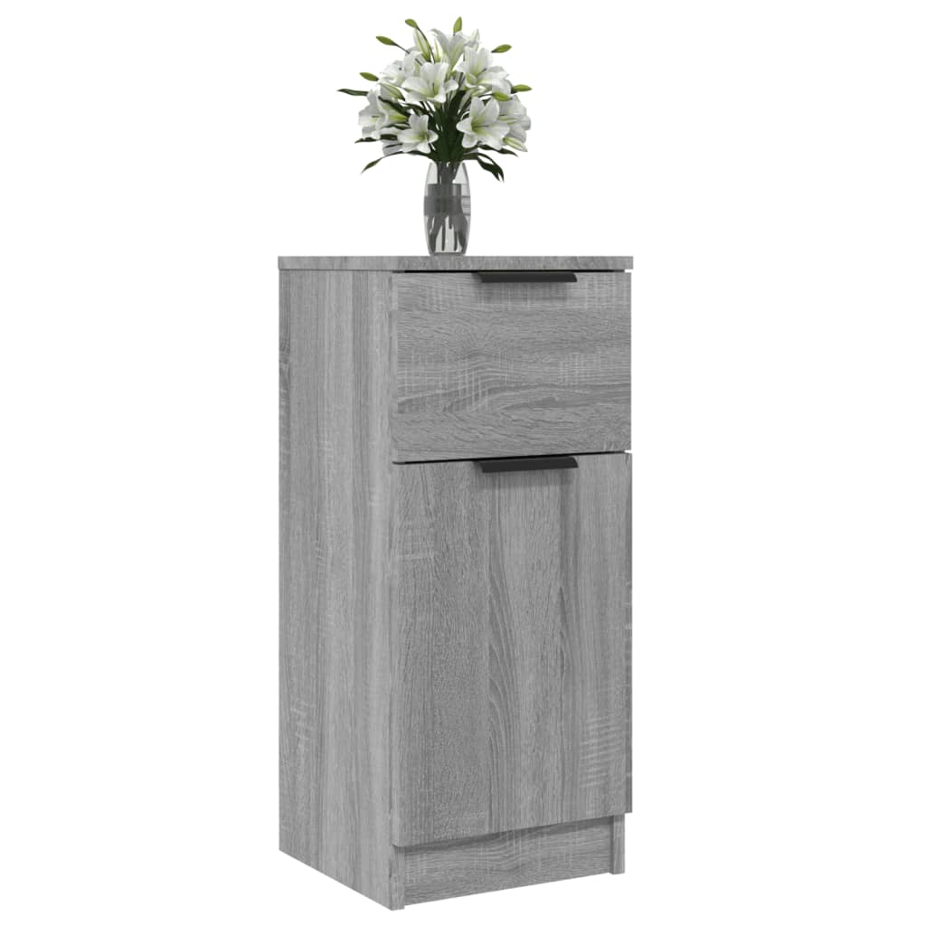 vidaXL Aparador de madera contrachapada gris Sonoma 30x30x70 cm