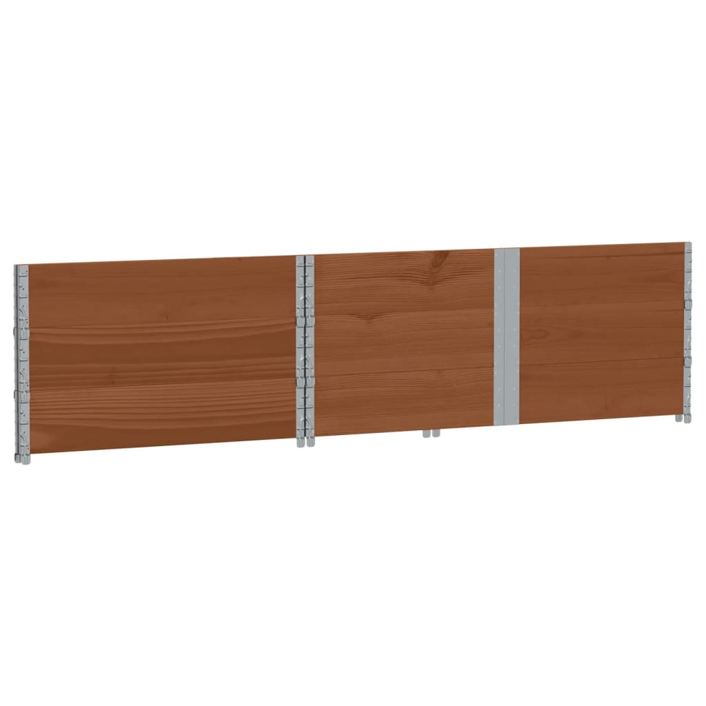 vidaXL Jardinera de madera maciza de pino marrón 150x100 cm