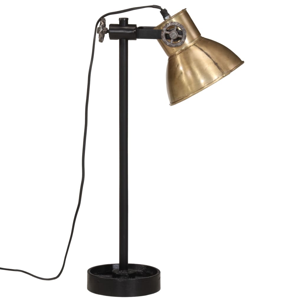 vidaXL Lámpara de escritorio latón vintage 25 W E27 15x15x55 cm