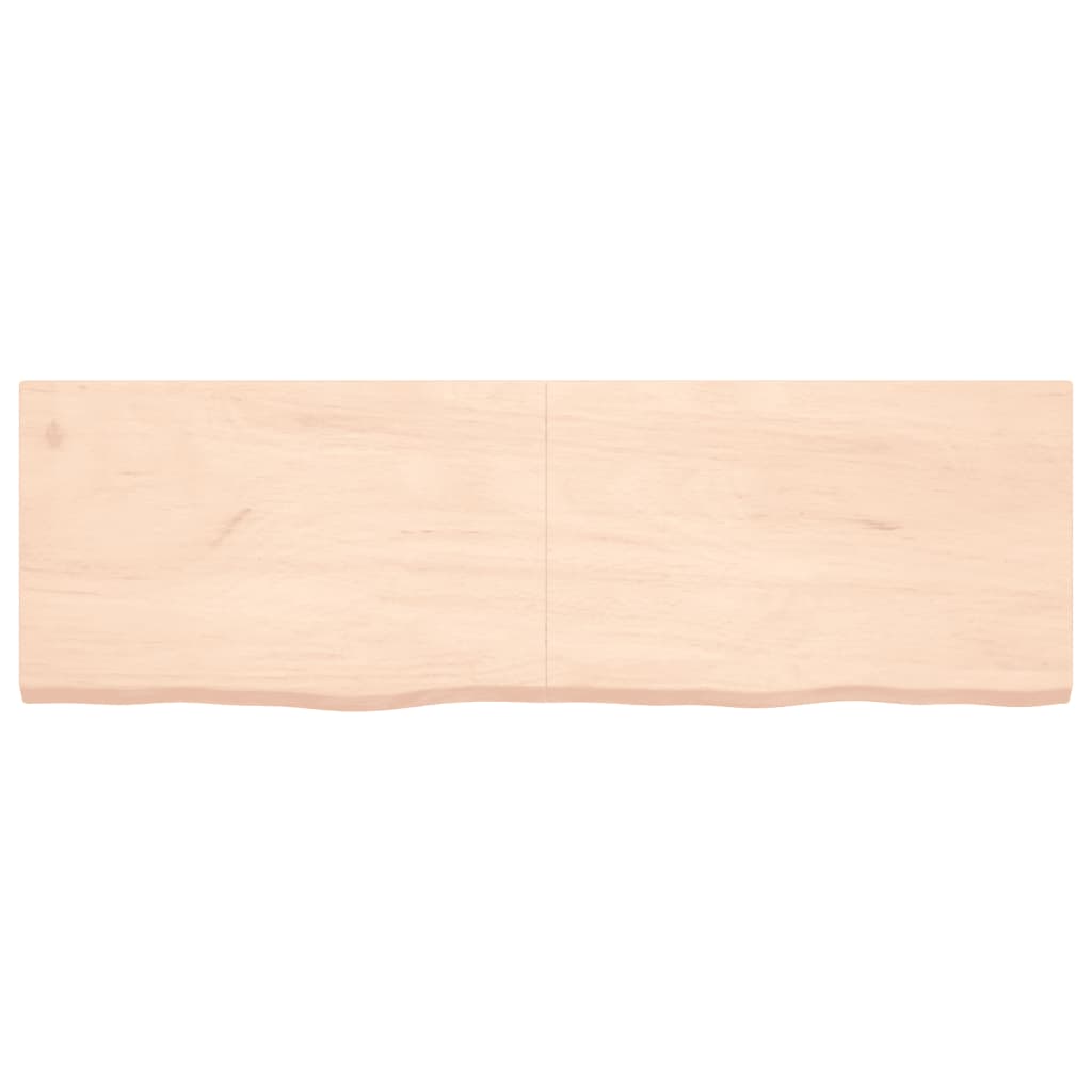 vidaXL Tablero de mesa madera maciza roble sin tratar 160x50x(2-4) cm