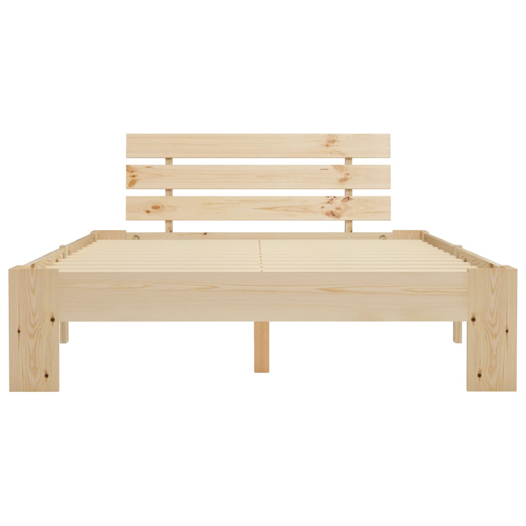 vidaXL Estructura de cama sin colchón madera de pino blanca 140x200 cm