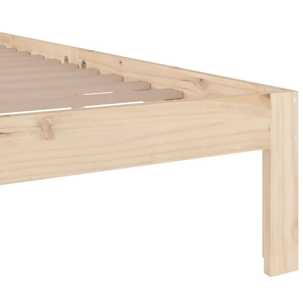 vidaXL Estructura de cama madera maciza 120x190 cm