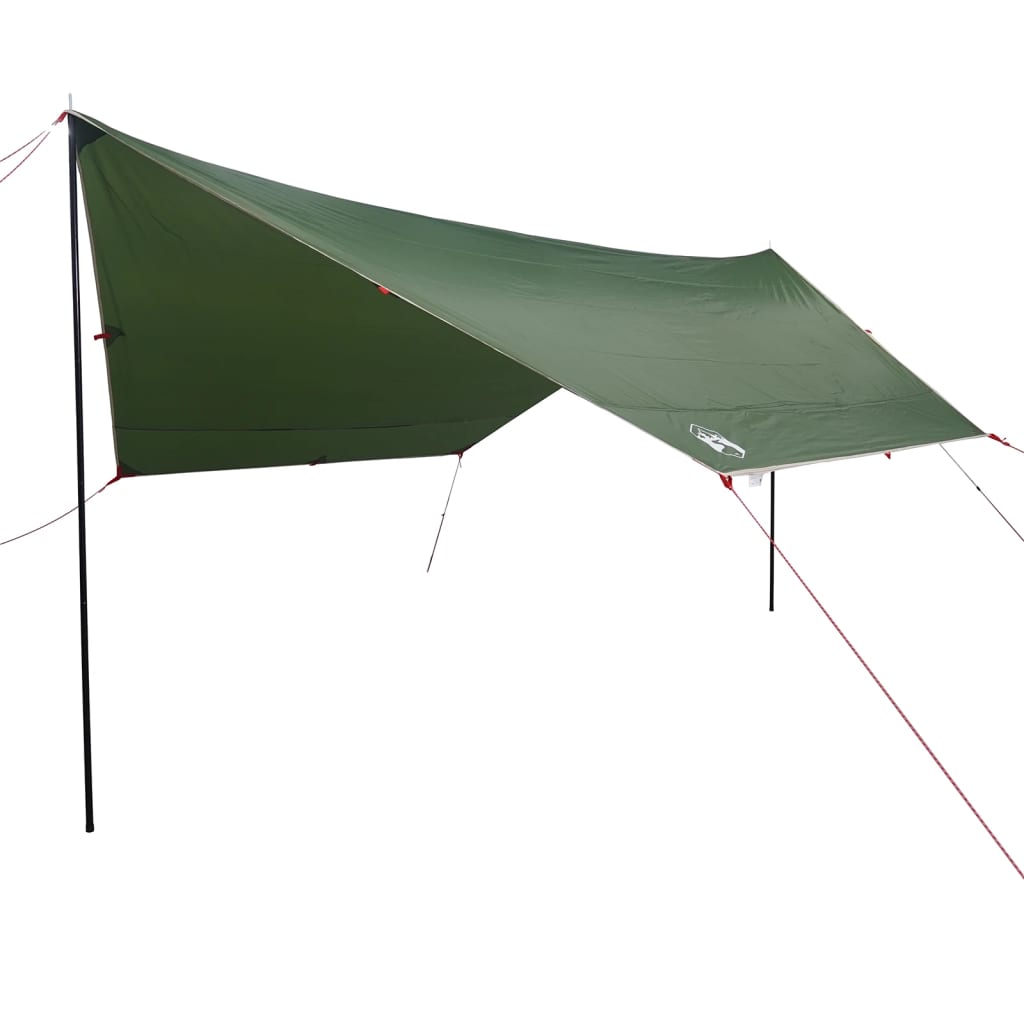 vidaXL Lona de camping impermeable verde 430x380x210 cm