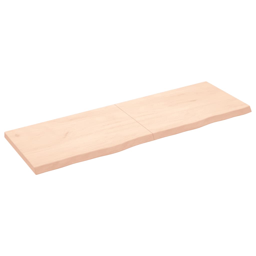 vidaXL Encimera de baño madera maciza sin tratar 180x60x(2-6) cm