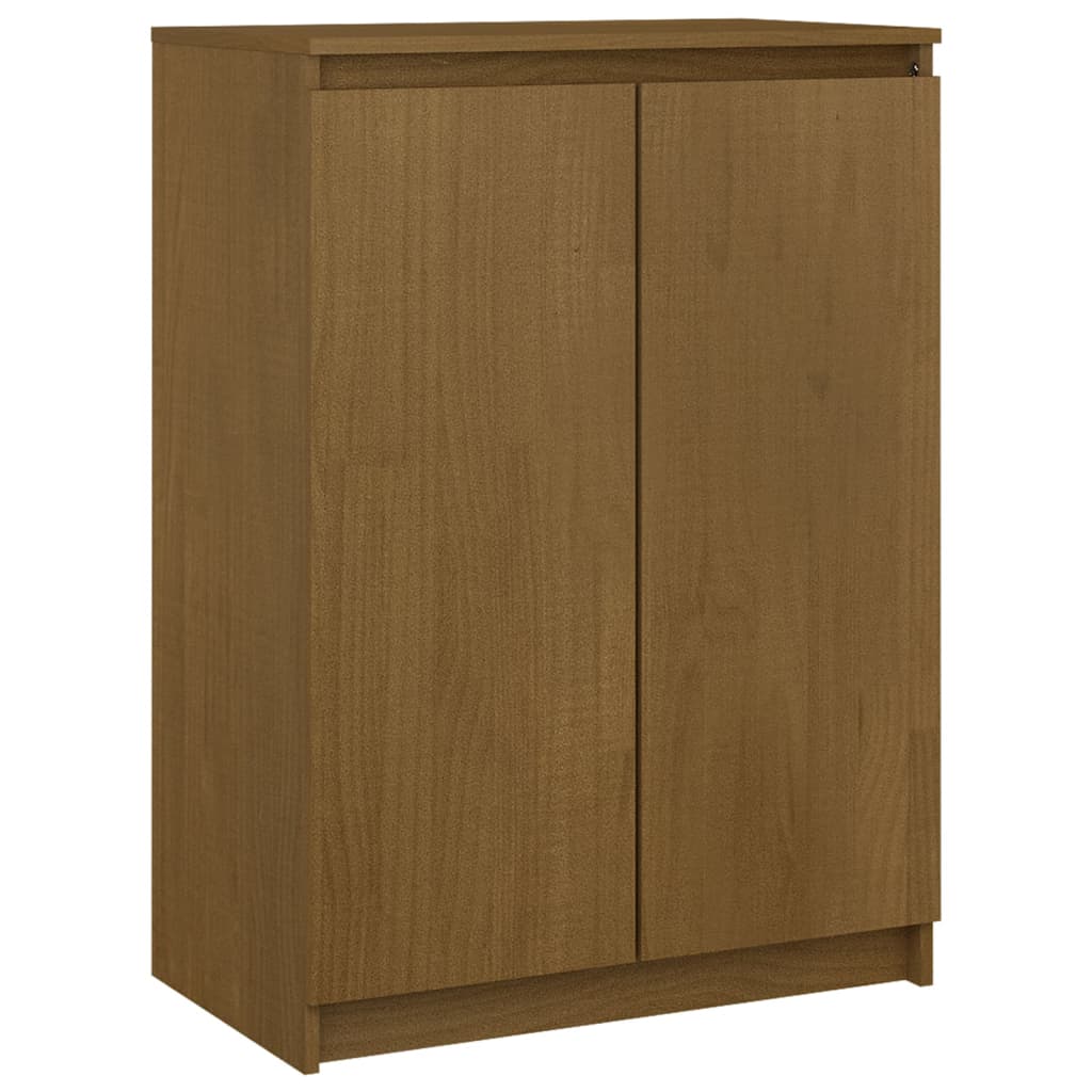 vidaXL Aparador madera maciza de pino marrón miel 60x36x84 cm