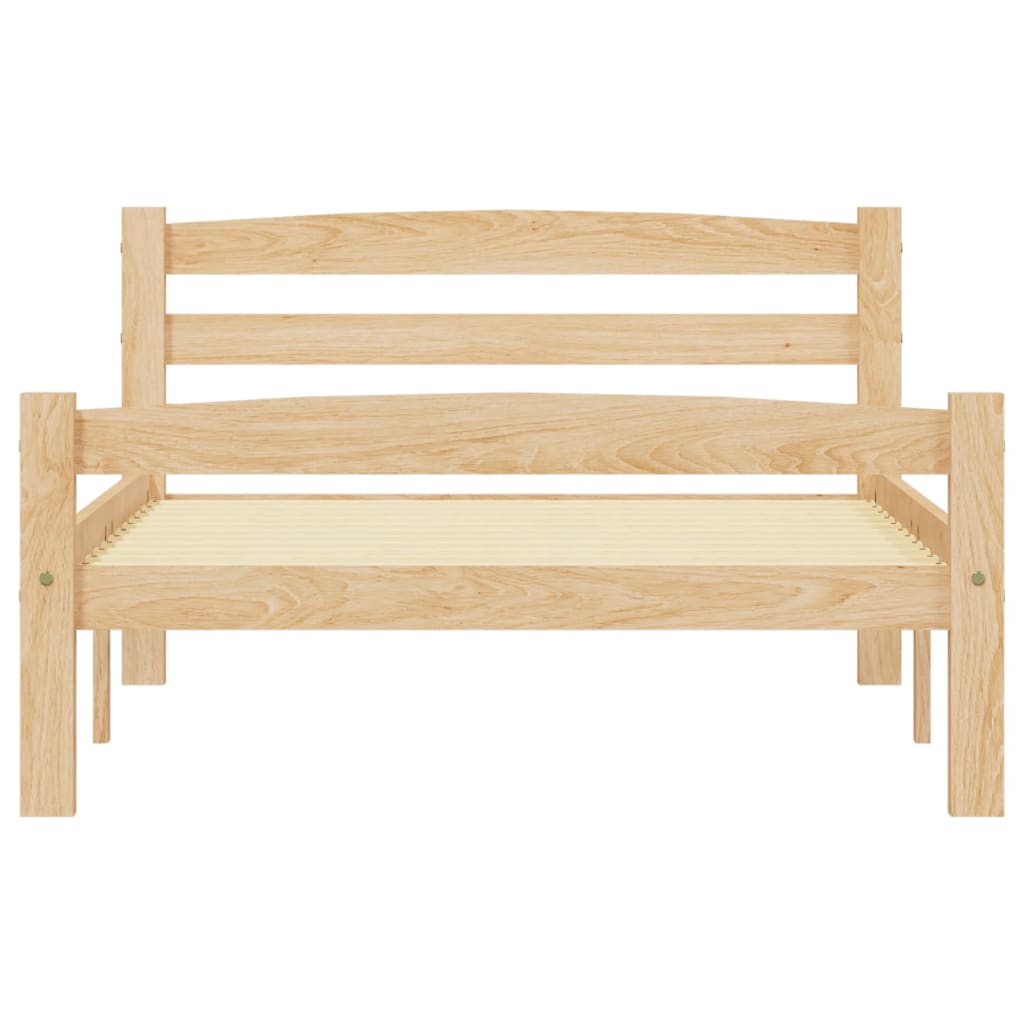 vidaXL Estructura de cama sin colchón madera maciza de pino 90x200 cm