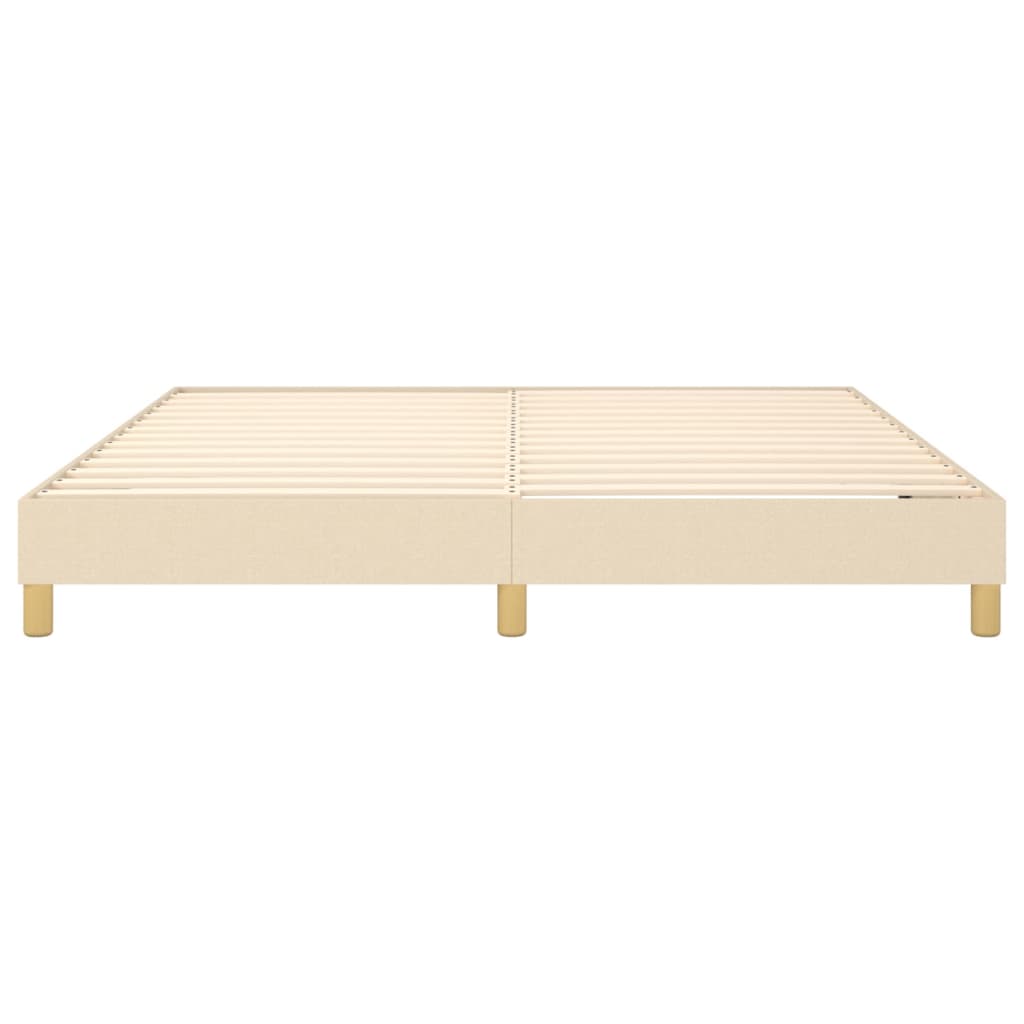 vidaXL Estructura de cama tela color crema 180x200 cm