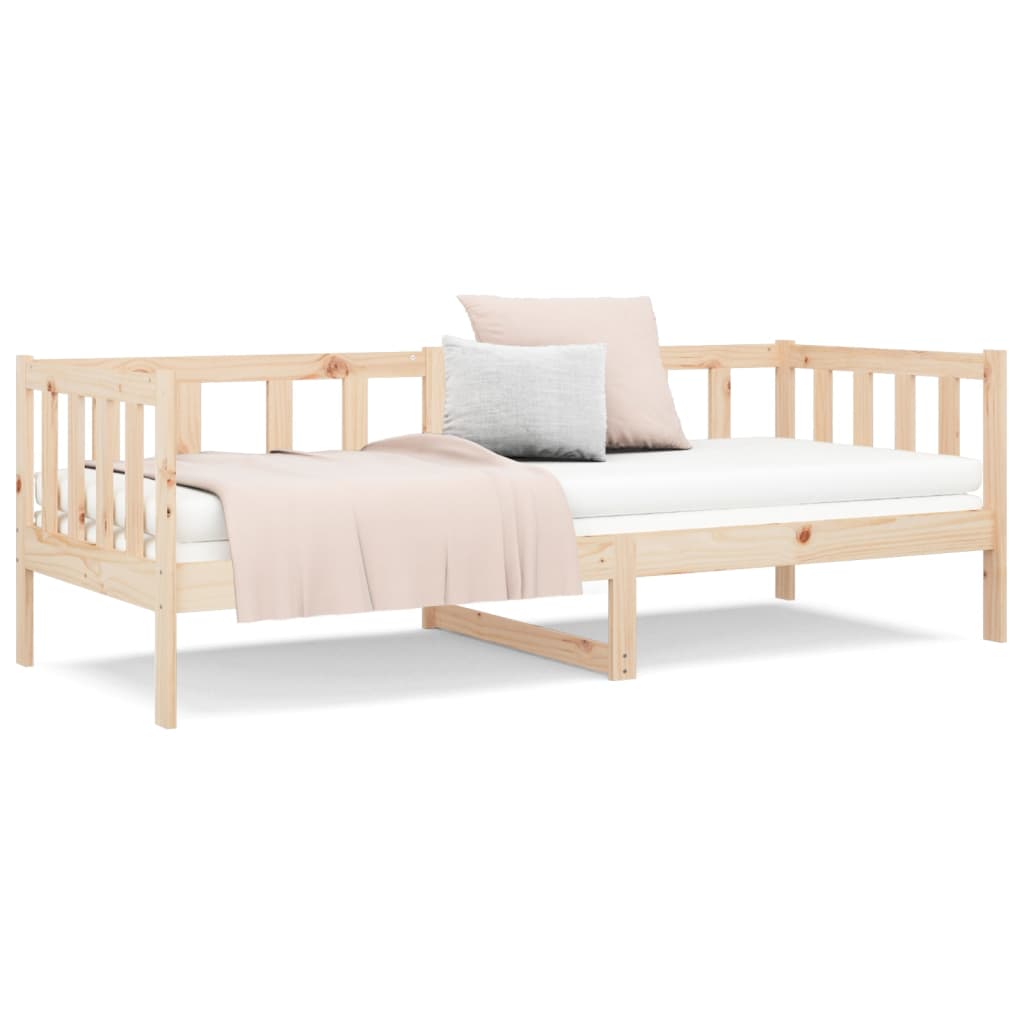 vidaXL Sofá cama sin colchón madera maciza de pino 90x190 cm