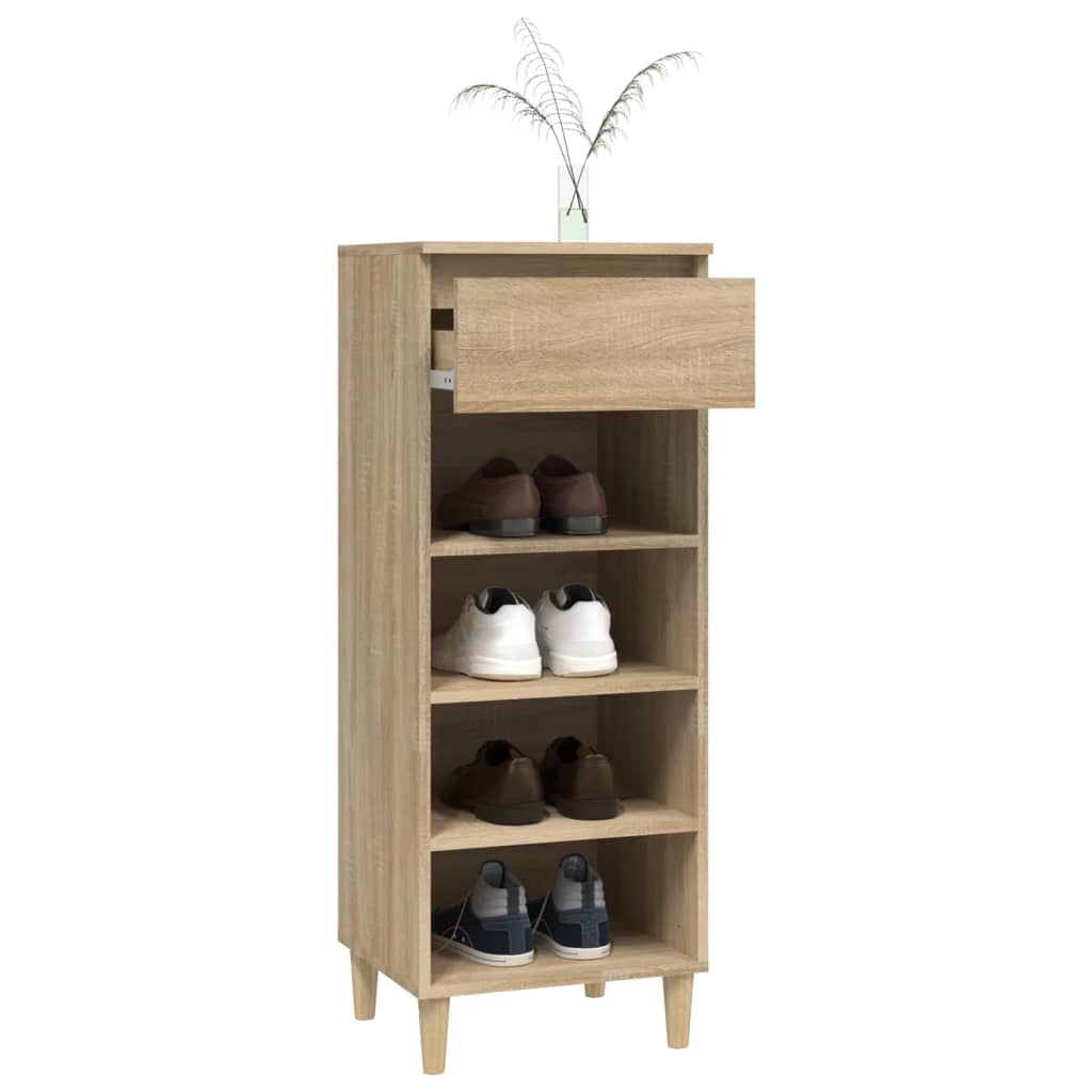 vidaXL Mueble zapatero madera contrachapada roble Sonoma 40x36x105 cm