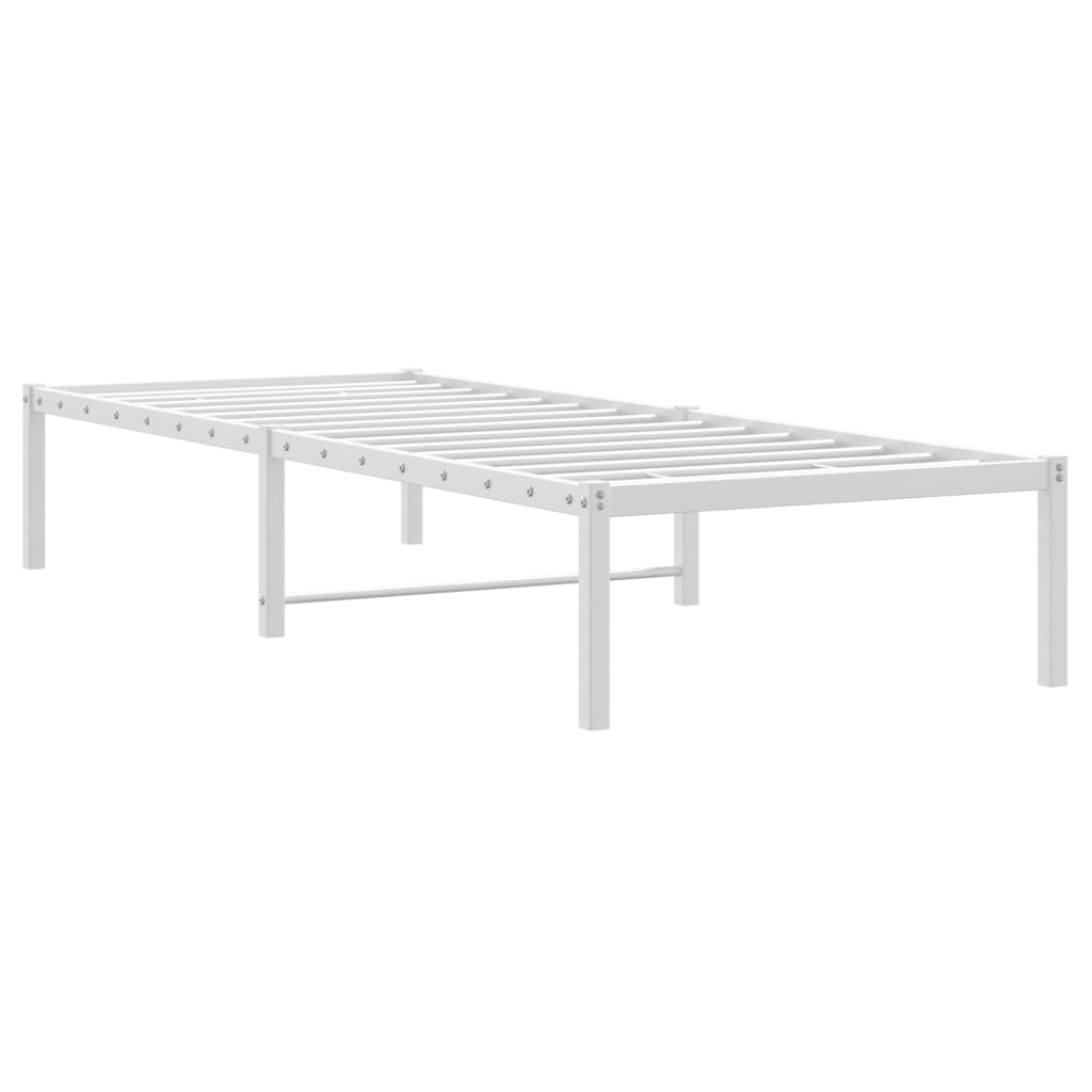 vidaXL Estructura de cama de metal blanco 80x200 cm