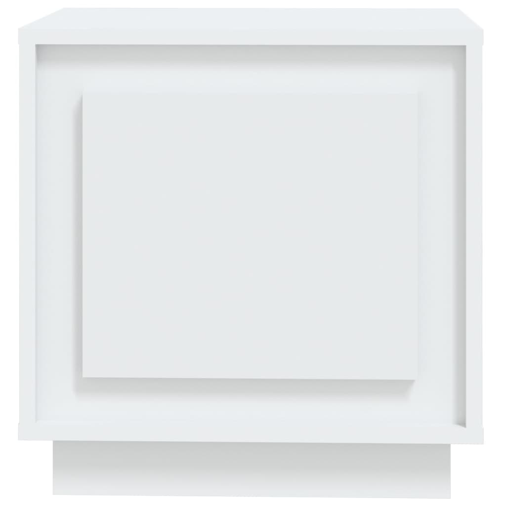 vidaXL Mesita de noche madera contrachapada blanco 44x35x45 cm