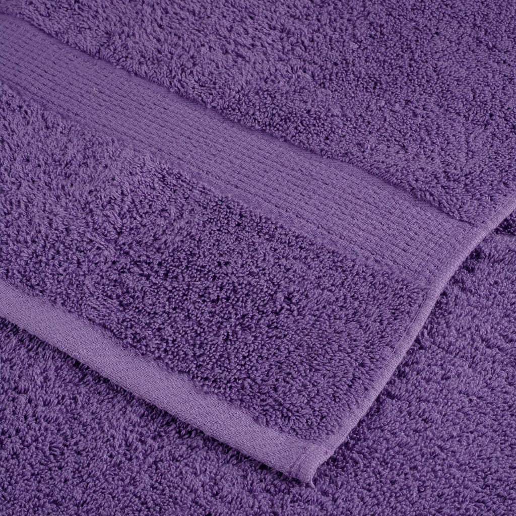 vidaXL Toallas SOLUND 2 unidades morado 30x30 cm 600 gsm