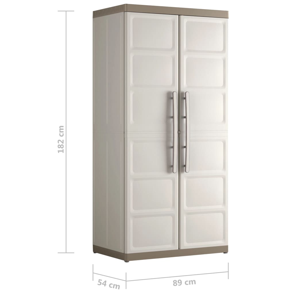 Keter Armario de almacenaje estantes Excellence XL beige taupe 182 cm