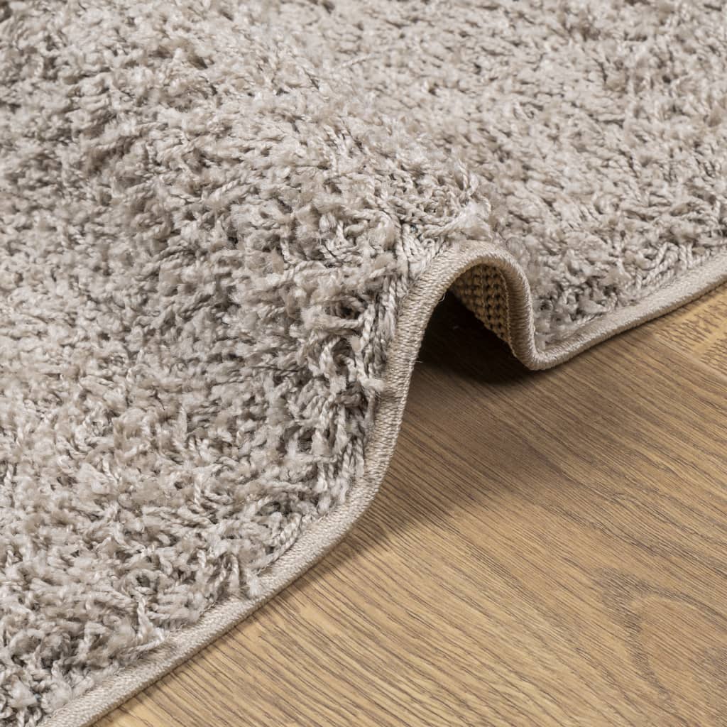 vidaXL Alfombra peluda de pelo largo moderna PAMPLONA beige 240x240 cm