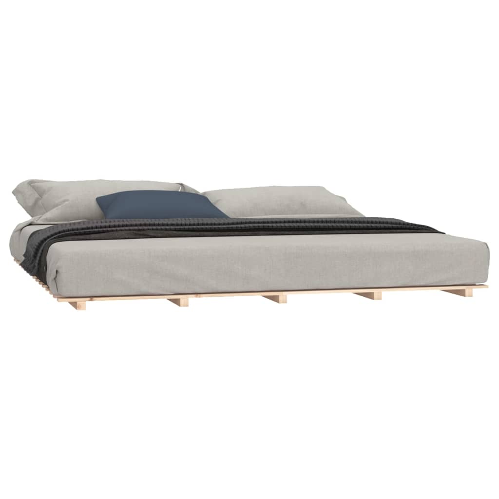 vidaXL Estructura de cama madera maciza de pino 180x200 cm