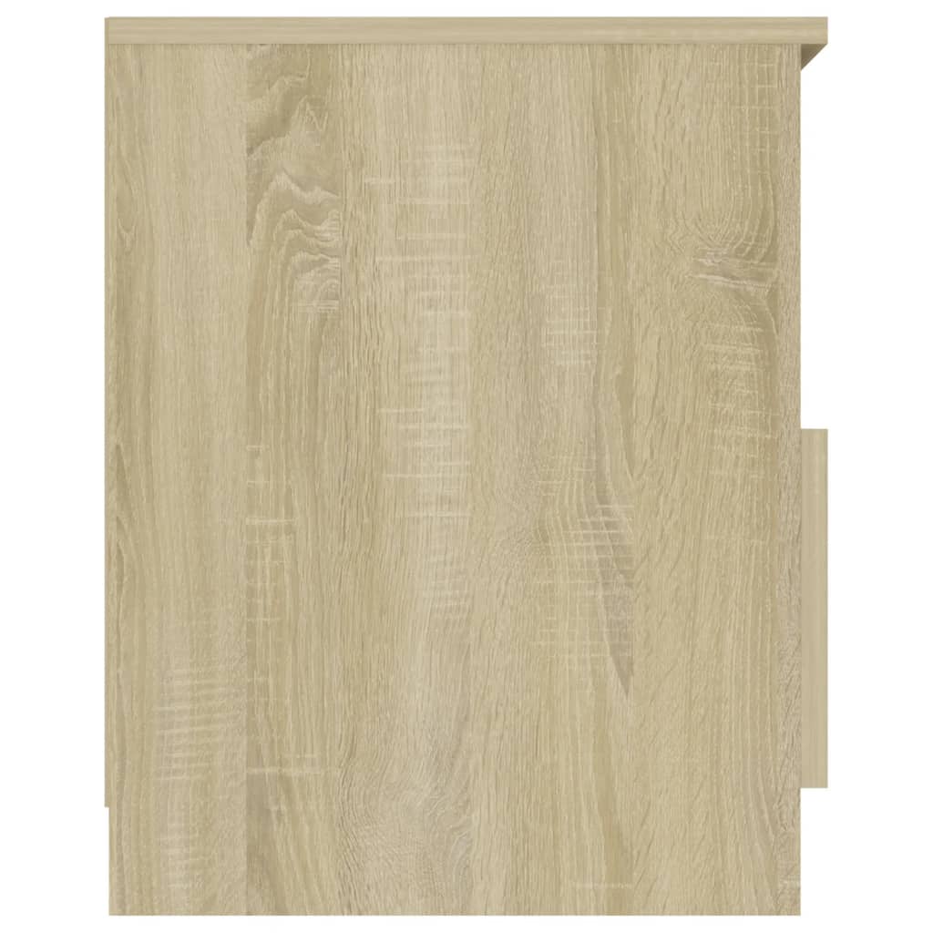 vidaXL Mesita de noche madera contrachapada roble Sonoma 40x40x50 cm