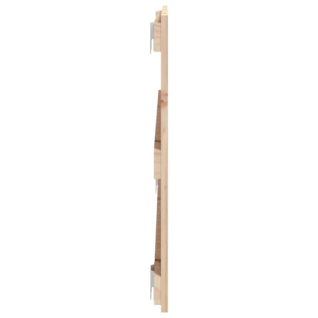 vidaXL Cabecero de cama de pared madera maciza de pino 95,5x3x60 cm