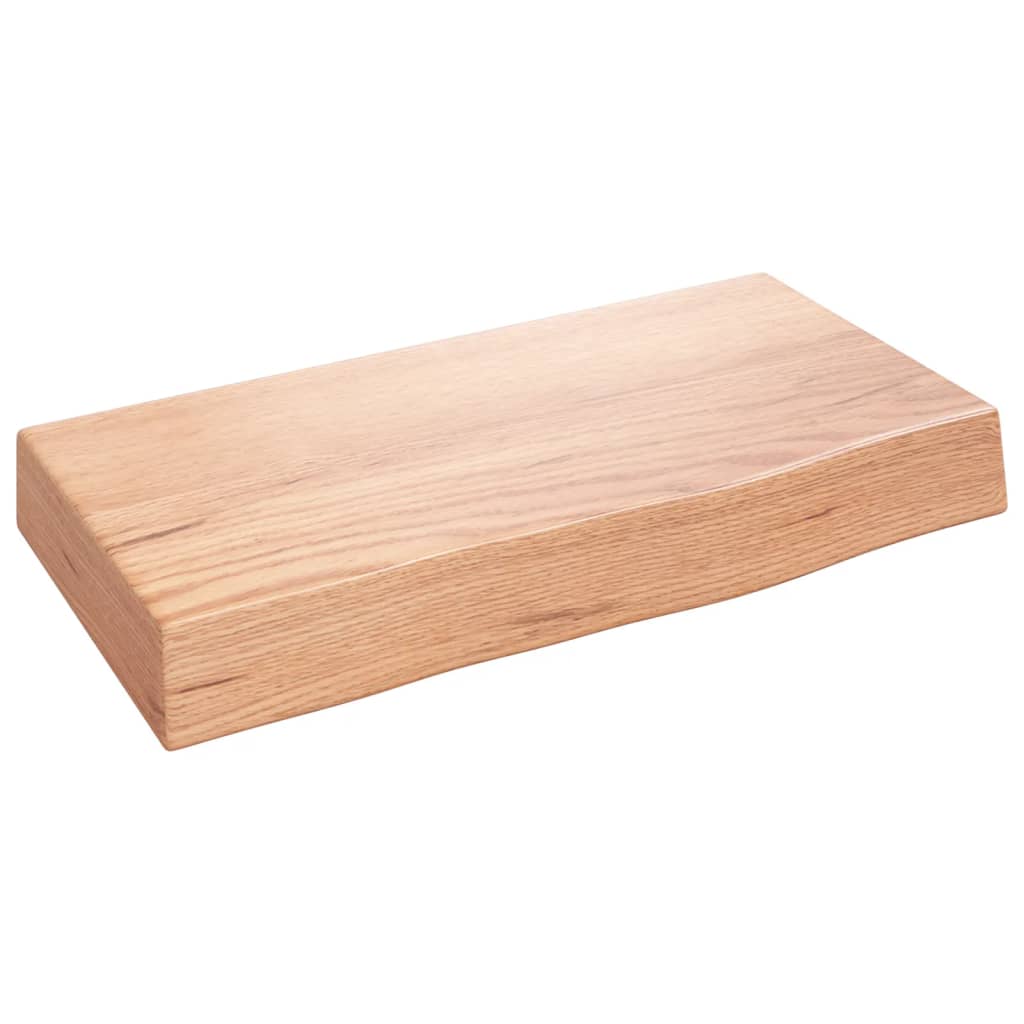 vidaXL Estante de pared madera de roble tratada marrón claro 40x20x6cm