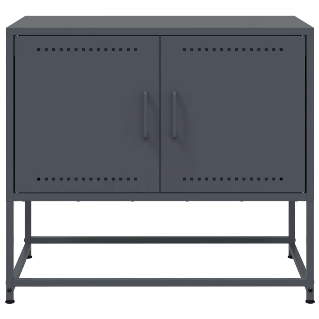 vidaXL Mueble para TV de acero gris antracita 68,5x39x60,5 cm