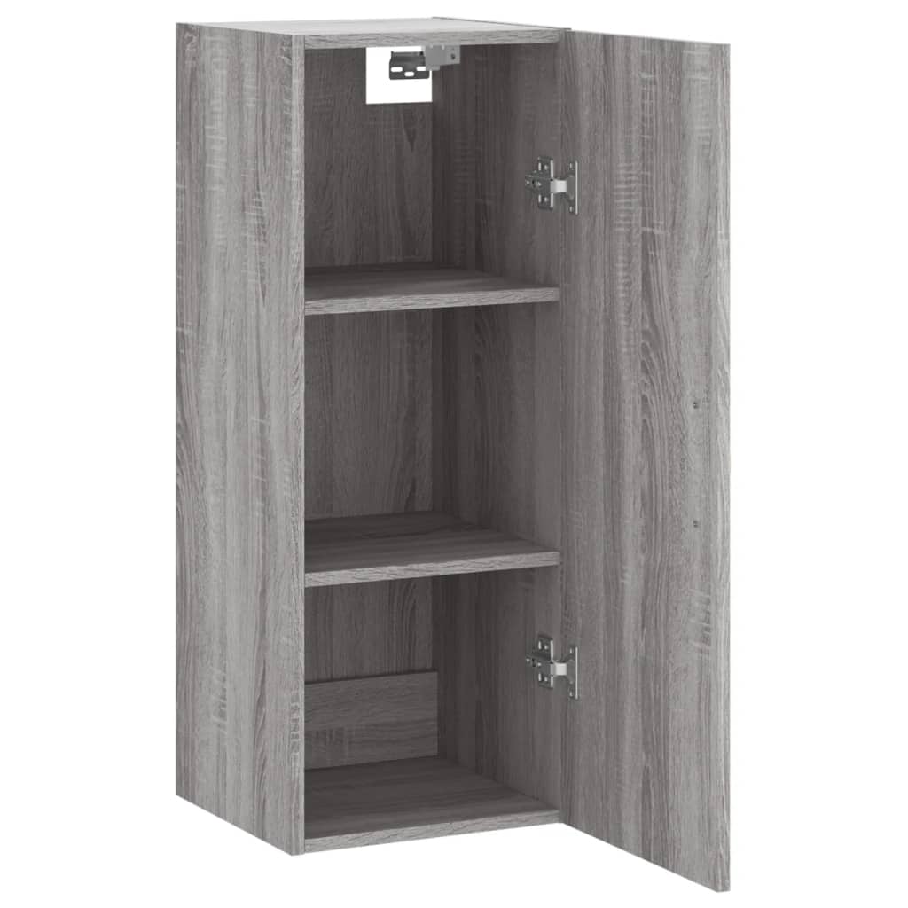 vidaXL Armario de pared gris Sonoma 34,5x34x90 cm