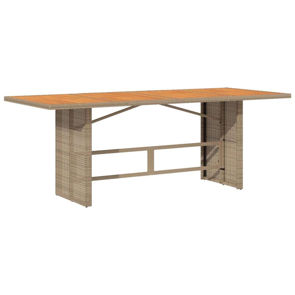 vidaXL Set comedor de jardín 9 pzas con cojines ratán sintético beige