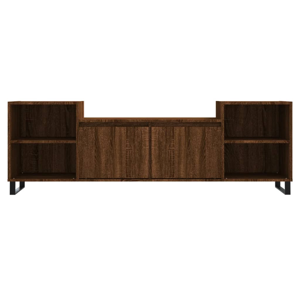 vidaXL Mueble para TV madera contrachapada marrón roble 160x35x55 cm